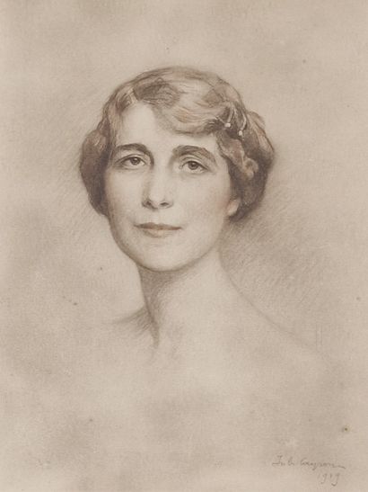 Jules CAYRON (1868-1940)
Portrait de femme...