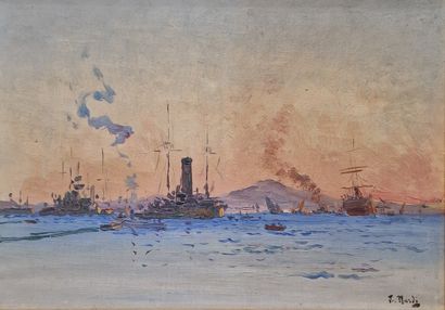 François NARDI (1861-1936)
Toulon, cuirrassés...