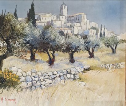 André DEYMONAZ (1946-2019)
High village,...