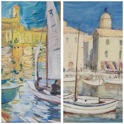 Henri BRUN-MARIN 20th Century
The port of...