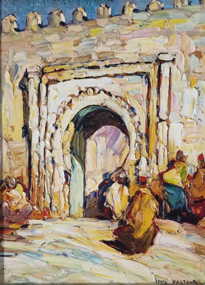 Louis PASTOUR (1876-1948)
Lively street in...