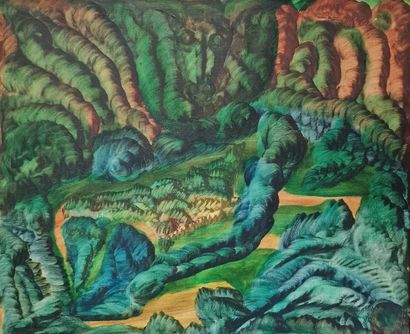 Jules AGARD (1905-1986)
Surrealist landscape...