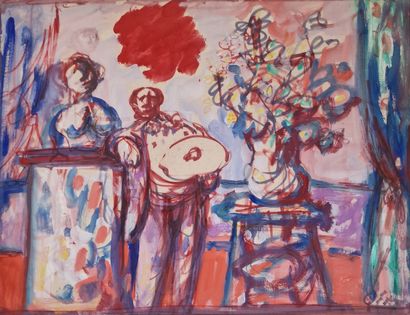 Sylvain VIGNY (1903-1970)
Peintre et son...