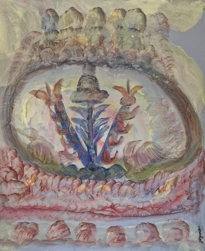 Jules AGARD (1905-1986)
Surrealist garden,...