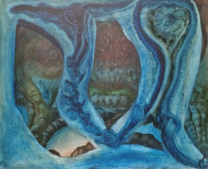 Jules AGARD (1905-1986)
Surrealist figures,...