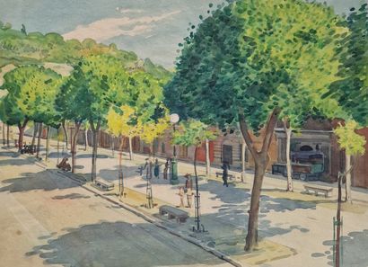 Tony MINARTZ (1873-1944)
Set of SEVEN AQUARELLES...