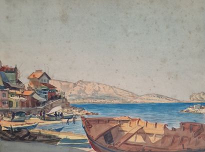 Tony MINARTZ (1873-1944)
Set of SEVEN AQUARELLES...