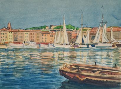 Tony MINARTZ (1873-1944)
Set of FOUR AQUARELLES...