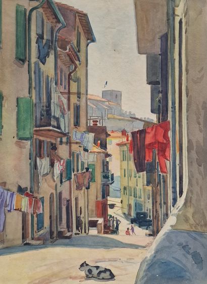 Tony MINARTZ (1873-1944)
Set of FOUR AQUARELLES...