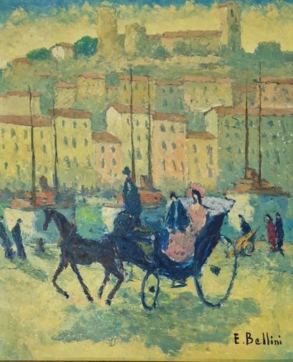 Emmanuel BELLINI (1904-1989)
Port of Cannes
OIL...