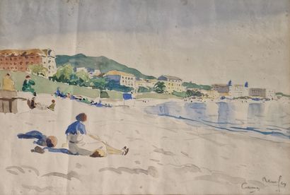 Raymond RENEFER (1879-1957)
Cannes - Beach...