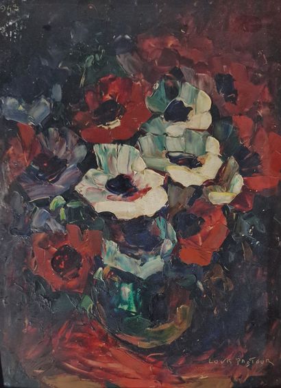 Louis PASTOUR (1876-1948)
Bouquet of anemones,...