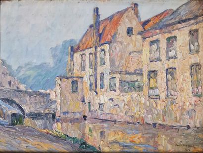 Louis PASTOUR (1876-1948)
House on the canal,...