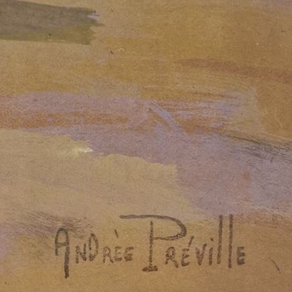 Andrée PREVILLE XIX-XXème Siècle
Les pins...