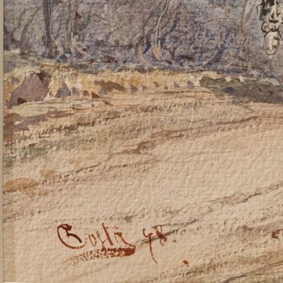 Emmanuel COSTA (1833-1921)
Voiture à cheval,...