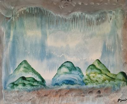 Jules AGARD (1905-1986)
Surrealist landscape,...