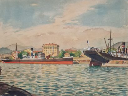 Tony MINARTZ (1873-1944)
Set of SEVEN AQUARELLES...