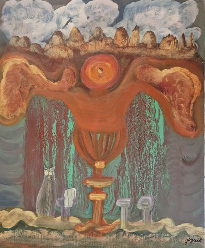 Jules AGARD (1905-1986)
Surrealist composition,...