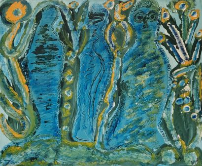 Jules AGARD (1905-1986)
Surrealist figures,...