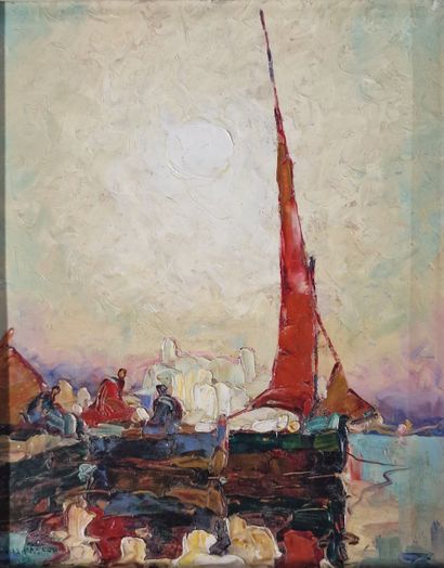 Louis PASTOUR (1876-1948)
Red veil
OIL ON...