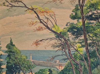Tony MINARTZ (1873-1944)
Set of FIVE AQUARELLES...