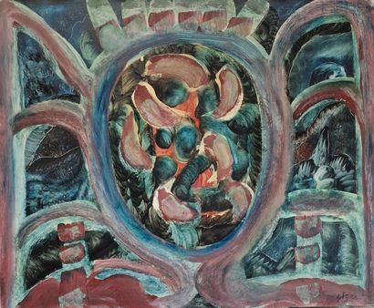 Jules AGARD (1905-1986)
Surrealist composition,...
