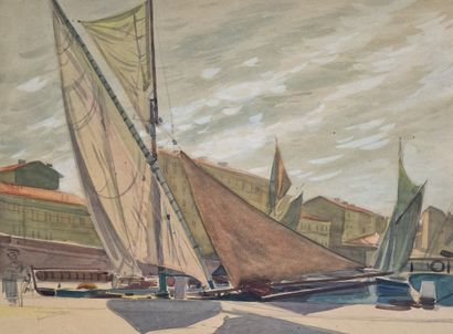 Tony MINARTZ (1873-1944)
Set of SEVEN AQUARELLES...