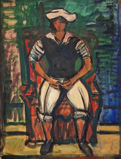Sylvain VIGNY (1903-1970)
Le peintre ou modèle
HUILE...
