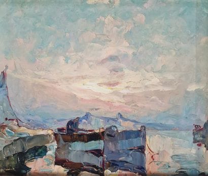 Louis PASTOUR (1876-1948)
Sunset over the...