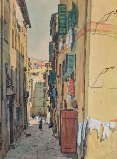 Tony MINARTZ (1873-1944)
Set of SEVEN AQUARELLES...