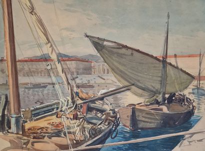 Tony MINARTZ (1873-1944)
Set of SEVEN AQUARELLES...