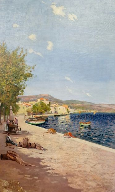 Louis NATTERO (1870-1915)
Le port de Bandol
HUILE...