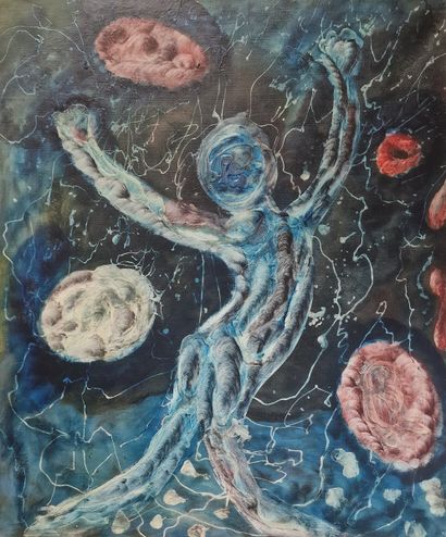Jules AGARD (1905-1986)
Surrealist figure
OIL...