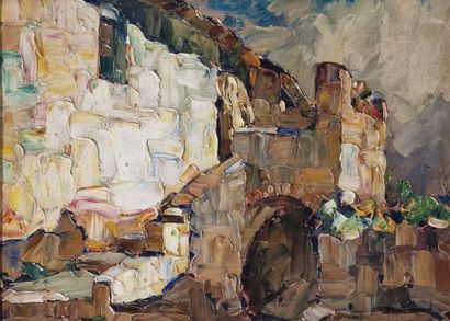 Louis PASTOUR (1876-1948)
Village of Entrevaux...