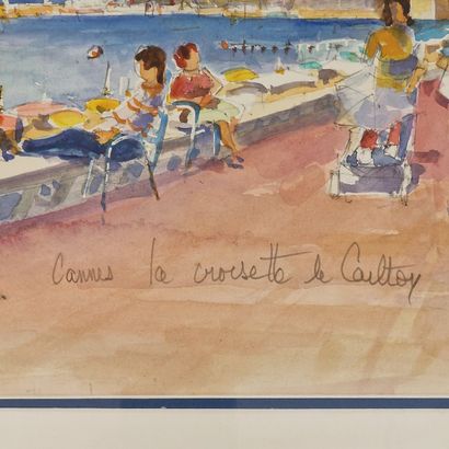 Louis GAVOTTO XXème Siècle
Cannes, Croisette,...