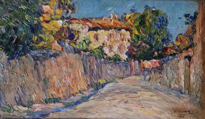 Louis PASTOUR (1876-1948)
Ruelle
OIL ON DOUBLE-SIDED...