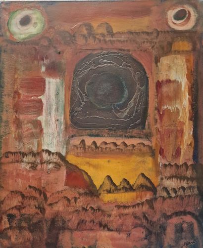 Jules AGARD (1905-1986)
Surrealist landscape,...