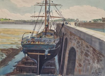 Tony MINARTZ (1873-1944)
Set of SEVEN AQUARELLES...