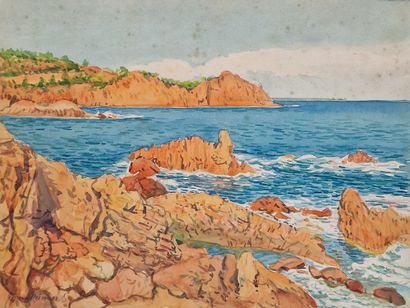 Tony MINARTZ (1873-1944)
Set of FIVE AQUARELLES...