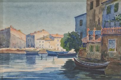 Romain JOUVEN (1874-1929)
Village au bord...