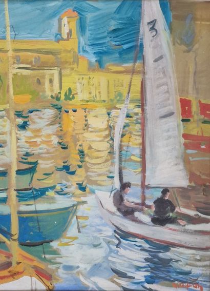 Henri BRUN-MARIN 20th Century
The port of...