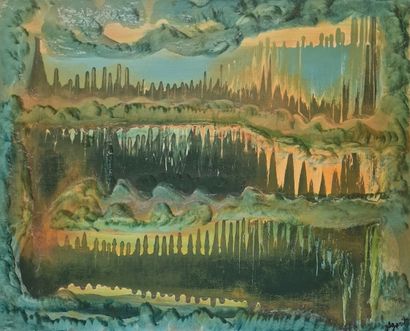 Jules AGARD (1905-1986)
Surrealist landscape,...