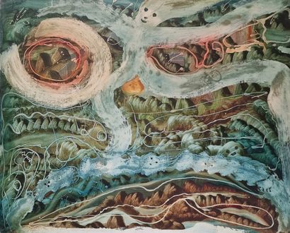Jules AGARD (1905-1986)
Surrealist figure,...