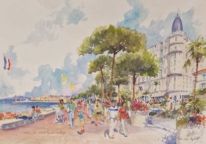 Louis GAVOTTO XXème Siècle
Cannes, Croisette,...