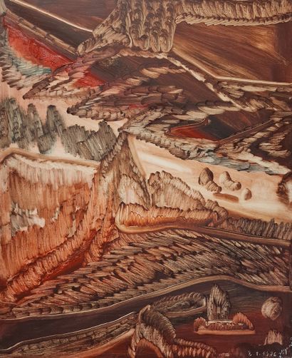Jules AGARD (1905-1986)
Surrealist landscape,...