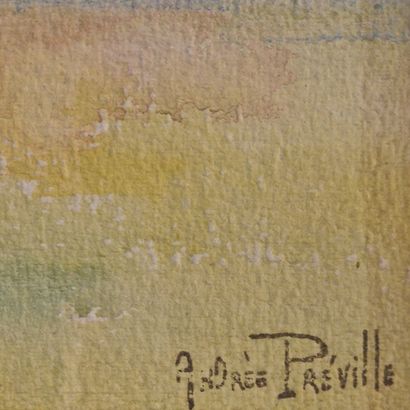 Andrée PREVILLE XIX-XXème Siècle
Les pins...