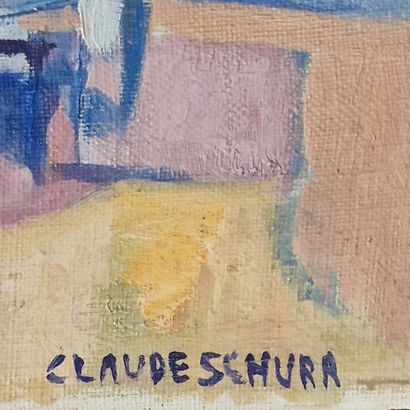 Claude SCHURR (1921-2014)
Parasols in Nice
OIL...