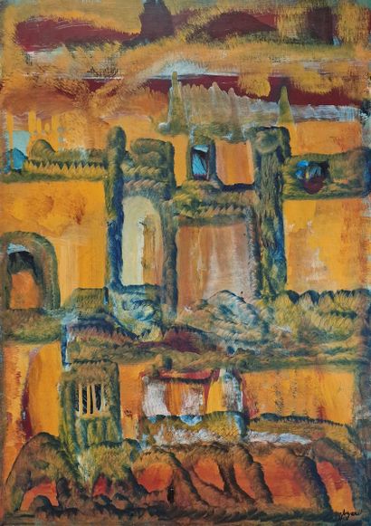 Jules AGARD (1905-1986)
Surrealist landscape,...