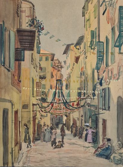 Tony MINARTZ (1873-1944)
Set of SIX AQUARELLES...