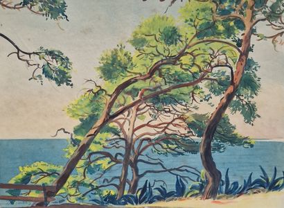 Tony MINARTZ (1873-1944)
Set of FOUR AQUARELLE...